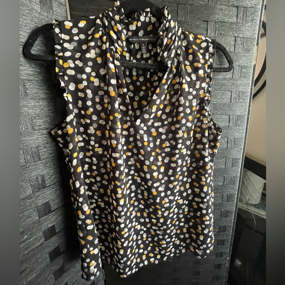 White House Black Market sleeveless blouse size 8